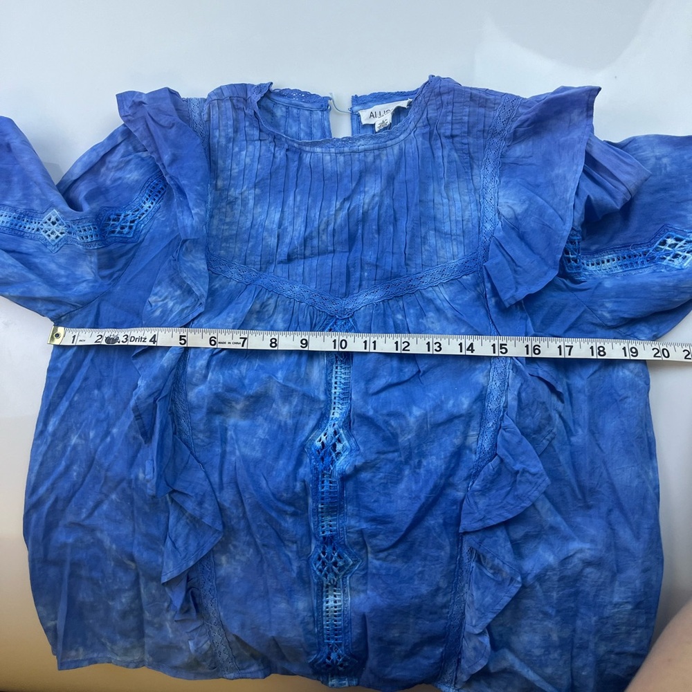 Allison New York INDIGO GARMENT DYE Sara Top N273-42 - Picture 7 of 8